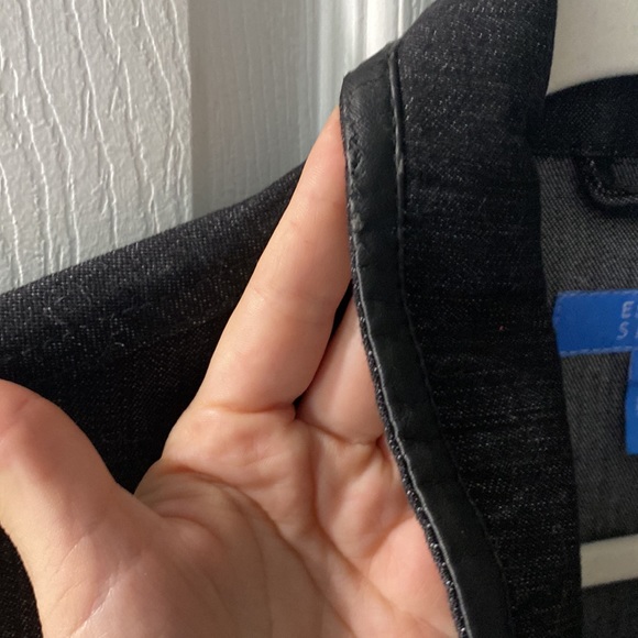 Black denim Escada Sport Designer Jacket - Picture 4 of 6